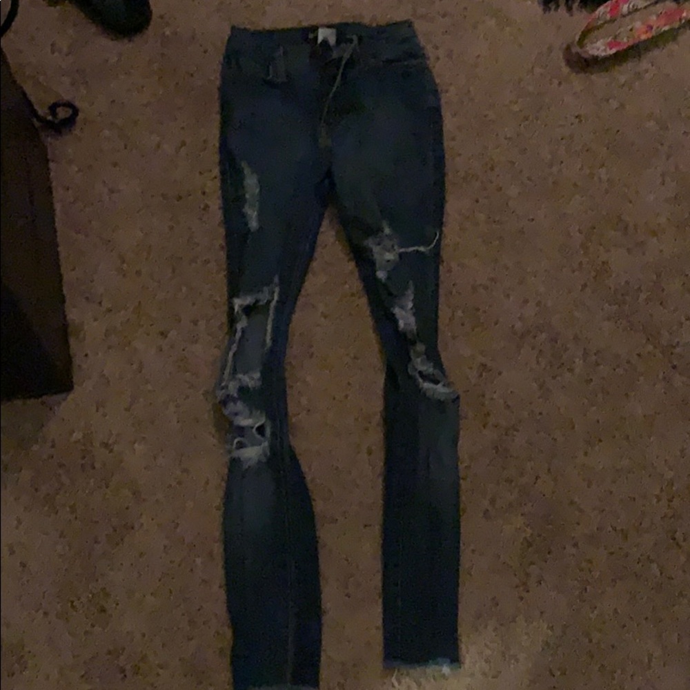 Distressed Jeans fashion nova